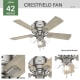A thumbnail of the Hunter Crestfield 42 LED Low Profile Hunter 52154 Crestfield Ceiling Fan Details