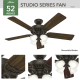 A thumbnail of the Hunter Studio Hunter 53067 Studio Series Ceiling Fan Details