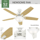 A thumbnail of the Hunter Newsome 52 Bowl Hunter 53310 Newsome Ceiling Fan Details