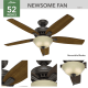 A thumbnail of the Hunter Newsome 52 Bowl Hunter 53311 Newsome Ceiling Fan Details
