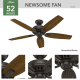 A thumbnail of the Hunter Newsome 52 Hunter 53320 Newsome Ceiling Fan Details