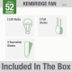 A thumbnail of the Hunter Kenbridge 52 Low Profile Hunter 53378 Kenbridge Included in Box