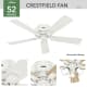 A thumbnail of the Hunter Crestfield 52 LED Low Profile Hunter 54207 Crestfield Ceiling Fan Details
