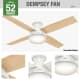 A thumbnail of the Hunter Dempsey 52 LED Low Profile Hunter 59242 Dempsey Ceiling Fan Details