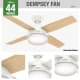 A thumbnail of the Hunter Dempsey 44 LED Hunter 59246 Dempsey Ceiling Fan Details