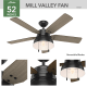 A thumbnail of the Hunter Mill Valley 52 Hunter 59307 Mill Valley Ceiling Fan Details