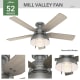 A thumbnail of the Hunter Mill Valley 52 Low Profile Hunter 59311 Mill Valley Ceiling Fan Details