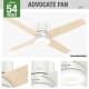 A thumbnail of the Hunter ADVOCATE 54 LED LOW PROFILE Hunter 59371 Advocate Ceiling Fan Details
