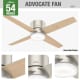 A thumbnail of the Hunter ADVOCATE 54 LED LOW PROFILE Hunter 59373 Advocate Ceiling Fan Details