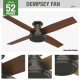 A thumbnail of the Hunter Dempsey 52 Low Profile Hunter 59449 Dempsey Ceiling Fan Details