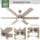 A thumbnail of the Hunter Warrant 60 LED Hunter 59462 Warrant Ceiling Fan Details