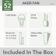 A thumbnail of the Hunter Aker 52 LED Alternate Image