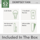 A thumbnail of the Hunter Dempsey 52 LED Alternate Image