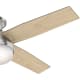 Hunter 59241 Brushed Nickel Dempsey 52" 4 Blade LED Ceiling Fan with