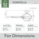 A thumbnail of the Hunter Donatella 52 LED Alternate Image