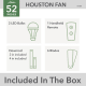 A thumbnail of the Hunter Houston 52 LED Alternate Image