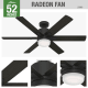 A thumbnail of the Hunter Radeon 52 LED Alternate Image