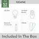A thumbnail of the Hunter Xidane 52 LED Alternate Image