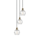 A thumbnail of the Innovations Lighting 113B-3P-18-13 Athens Pendant Antique Brass / Clear Deco Swirl