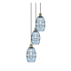 A thumbnail of the Innovations Lighting 113B-3P-25-12 Vaz Pendant Antique Brass / Blue