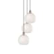 A thumbnail of the Innovations Lighting 113B-3P-11-17 White Mouchette Pendant Antique Copper