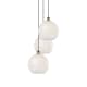 A thumbnail of the Innovations Lighting 113B-3P-14-19 White Mouchette Pendant Brushed Brass