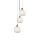 A thumbnail of the Innovations Lighting 113B-3P-36-15 White Mouchette Pendant Brushed Brass