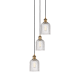 A thumbnail of the Innovations Lighting 113B-3P-28-12 Bridal Veil Pendant Brushed Brass / Clear