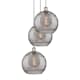 A thumbnail of the Innovations Lighting 113B-3P 41 19 Athens Deco Swirl Pendant Polished Nickel / Light Smoke Deco Swirl