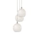 A thumbnail of the Innovations Lighting 113B-3P-14-19 White Mouchette Pendant Polished Nickel