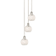 A thumbnail of the Innovations Lighting 113B-3P-11-13 White Mouchette Pendant Polished Nickel