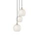 A thumbnail of the Innovations Lighting 113B-3P-11-17 White Mouchette Pendant Satin Gold