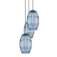 A thumbnail of the Innovations Lighting 113B-3P-56-17 Vaz Pendant Satin Gold / Blue