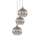 A thumbnail of the Innovations Lighting 113B-3P-36-17 Rochester Pendant White Polished Chrome / Smoked