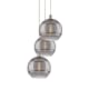 A thumbnail of the Innovations Lighting 113B-3P-41-19 Rochester Pendant White Polished Chrome / Smoked