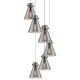 A thumbnail of the Innovations Lighting 116-410-1PS-10-19 Newton Cone Pendant Polished Nickel / Light Smoke