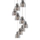 A thumbnail of the Innovations Lighting 119-410-1PS-10-23 Newton Bell Pendant Brushed Satin Nickel / Light Smoke