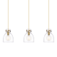 A thumbnail of the Innovations Lighting 123-410-1PS-10-40 Newton Bell Pendant Brushed Brass / Clear