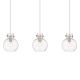 A thumbnail of the Innovations Lighting 123-410-1PS-10-40 Newton Sphere Pendant Brushed Satin Nickel / Clear