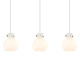 A thumbnail of the Innovations Lighting 123-410-1PS-10-40 Newton Sphere Pendant Brushed Satin Nickel / White