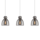 A thumbnail of the Innovations Lighting 123-410-1PS-10-40 Newton Bell Pendant Brushed Satin Nickel / Light Smoke