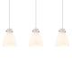 A thumbnail of the Innovations Lighting 123-410-1PS-10-40 Newton Bell Pendant Brushed Satin Nickel / White