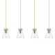A thumbnail of the Innovations Lighting 124-410-1PS-10-52 Newton Cone Pendant Brushed Brass / Seedy