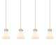 A thumbnail of the Innovations Lighting 124-410-1PS-10-52 Newton Cone Pendant Brushed Brass / White