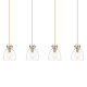 A thumbnail of the Innovations Lighting 124-410-1PS-10-52 Newton Bell Pendant Brushed Brass / Clear