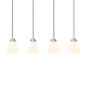 A thumbnail of the Innovations Lighting 124-410-1PS-10-52 Newton Bell Pendant Matte Black / White