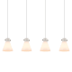 A thumbnail of the Innovations Lighting 124-410-1PS-10-52 Newton Cone Pendant Polished Nickel / White