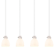 A thumbnail of the Innovations Lighting 124-410-1PS-10-52 Newton Bell Pendant Brushed Satin Nickel / White