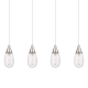 A thumbnail of the Innovations Lighting 124-450-1P-15-50 Malone Pendant Polished Nickel / Striped Clear