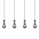 A thumbnail of the Innovations Lighting 124-451-1P-12-49 Owego Pendant Matte Black / Light Smoke